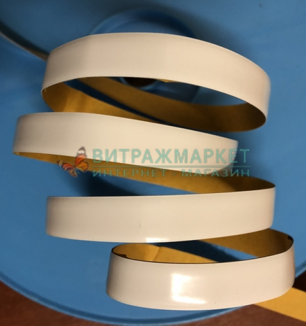 Свинцовая лента Decra Led White 12 мм/1 м (белая глянцевая)